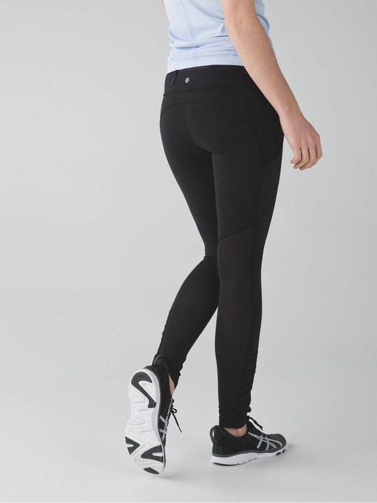 lululemon athletica Pants - Lululemon Speed Tight Black High Rise Leggings with Pockets and Ruched Ankles